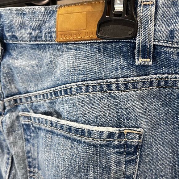 Tommy Hilfiger Classic boot cut jeans frayed vintage Y2K size 6 long - Picture 7 of 14